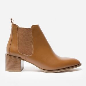 Everlane Heel Boot in Cognac
